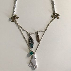 Betsey Johnson Indian Summer Coyote Necklace